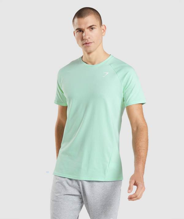 Panske Tricka Gymshark Critical Modre | LG4159608